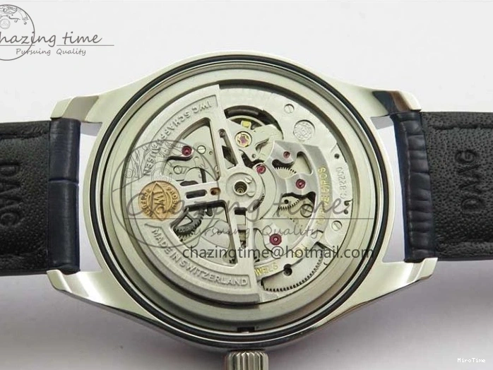 MIROTIME 0411 Packable Portuguese IW358304 ZF 1:1 Best Edition SS White Dial Blue Markers on Leather Strap A 7079